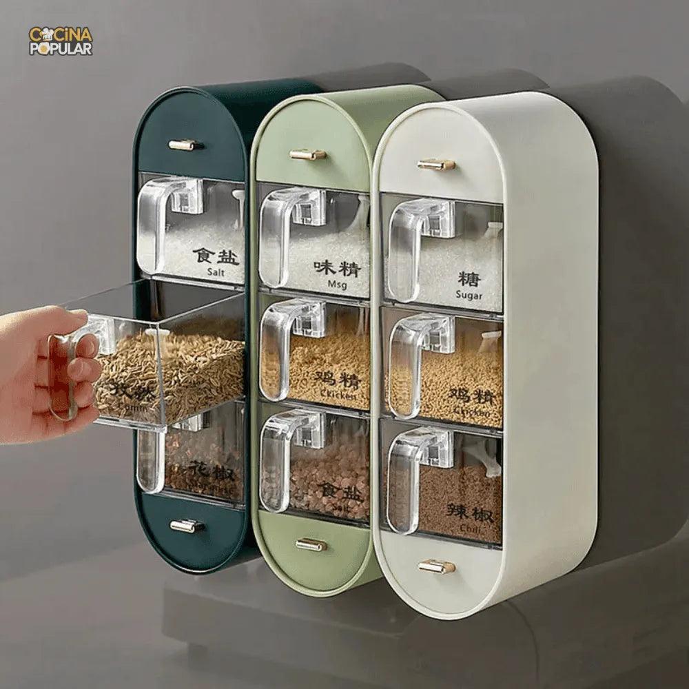 Soporte para condimentos 5 en 1 - Cocina Popular - Cocina Popular