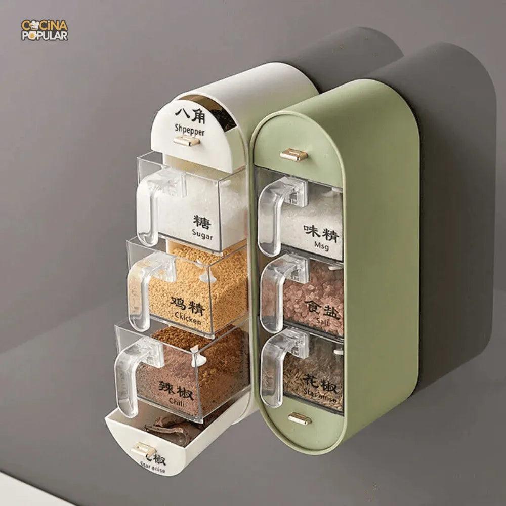 Soporte para condimentos 5 en 1 - Cocina Popular - Cocina Popular