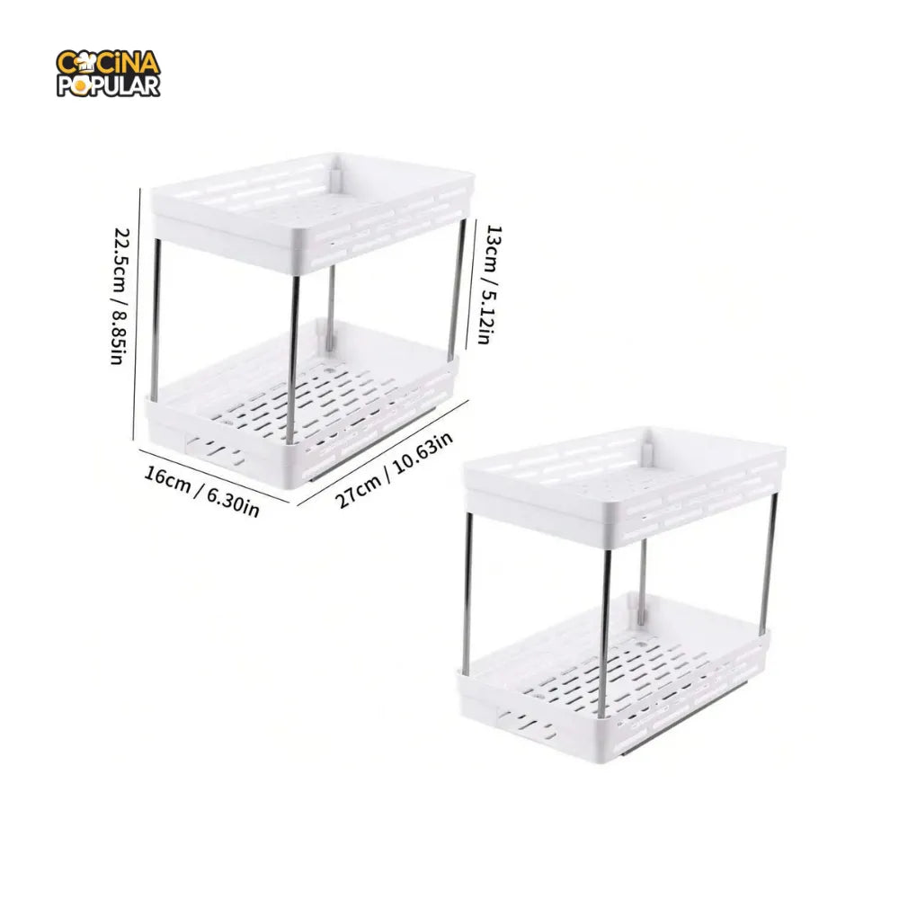 Estante de Almacenamiento de Condimentos Deslizante - Cocina Popular - Cocina Popular