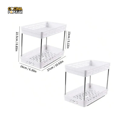 Estante de Almacenamiento de Condimentos Deslizante - Cocina Popular - Cocina Popular