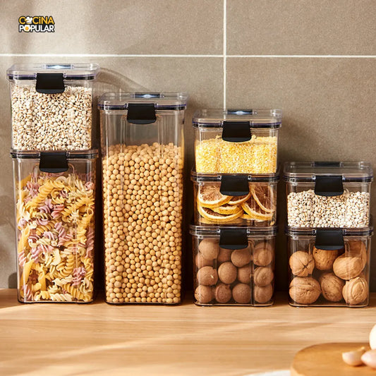 Set de Botes Herméticos Apilables de Cocina – Cocina Popular - Cocina Popular