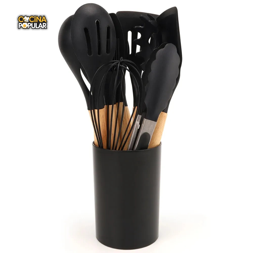 Juego de Utensilios de Cocina de Silicona - Cocina Popular - Cocina Popular