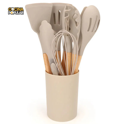 Juego de Utensilios de Cocina de Silicona - Cocina Popular - Cocina Popular