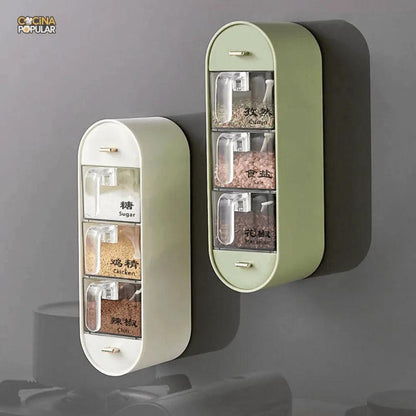 Soporte para condimentos 5 en 1 - Cocina Popular - Cocina Popular