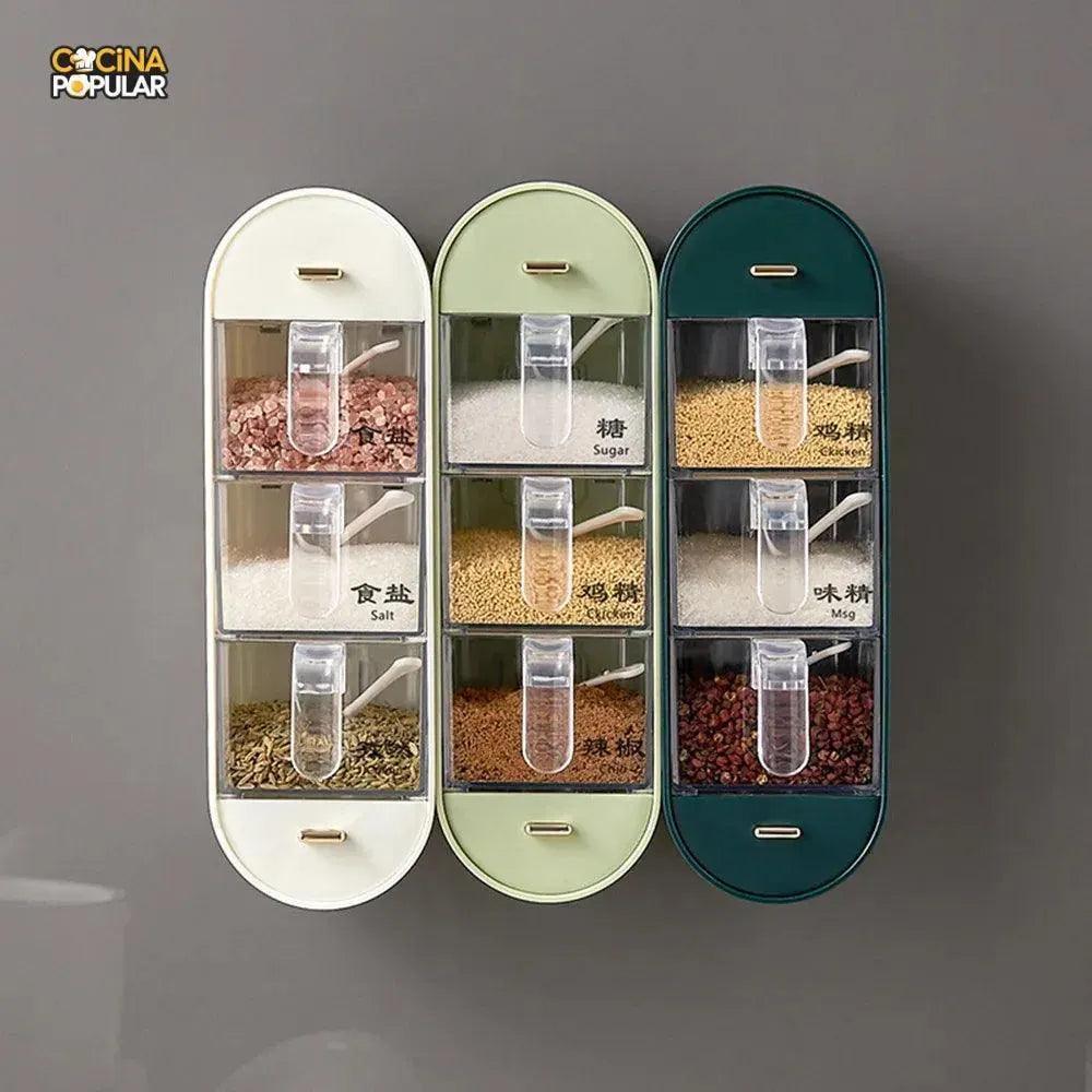 Soporte para condimentos 5 en 1 - Cocina Popular - Cocina Popular